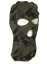 Balaclava, 3-hole, Coarse, Camo