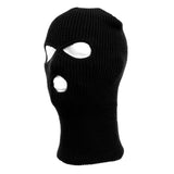 Balaclava, 3-hole, Coarse, Black