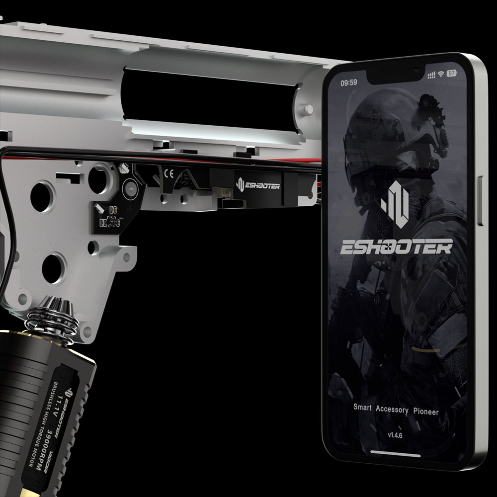 E-Shooter Kestrel V3 SE ETU/MOSFET med App, V3 Gearbox – billede 3