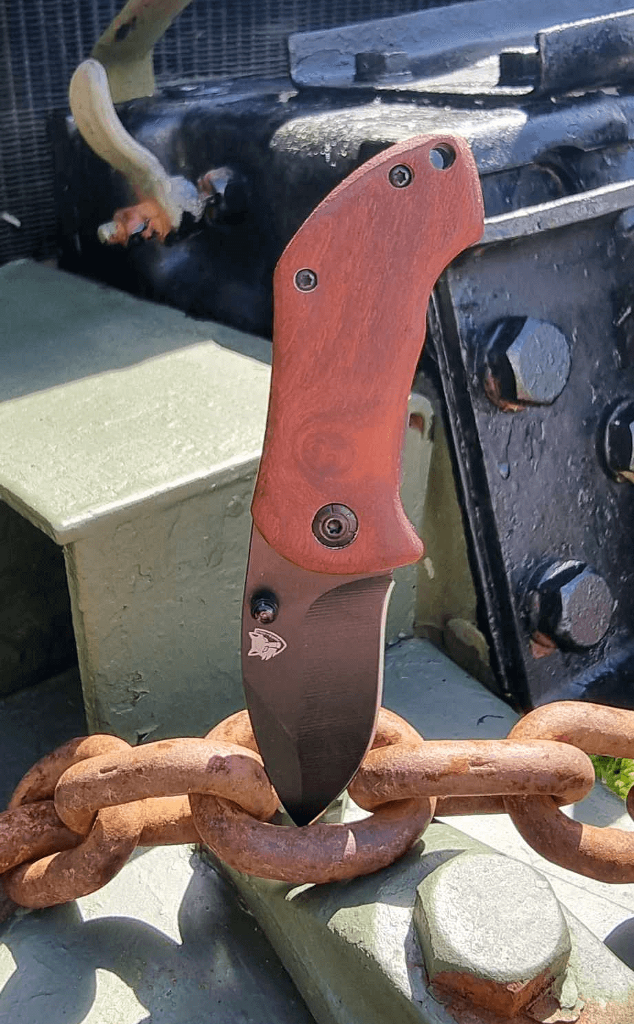 Fenris Arms .22 Folding Knife, Wood