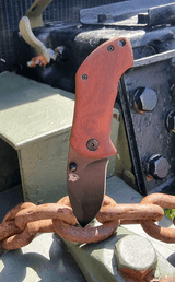 Fenris Arms .22 Folding Knife, Wood