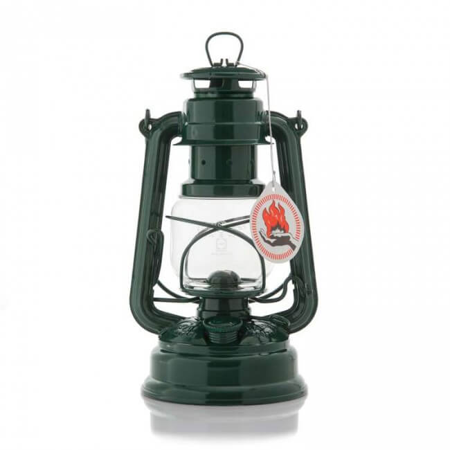 Feuerhand Hurricane Lantern, Moss Green