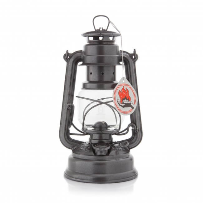 Feuerhand Hurricane Lantern, Sparkling Iron