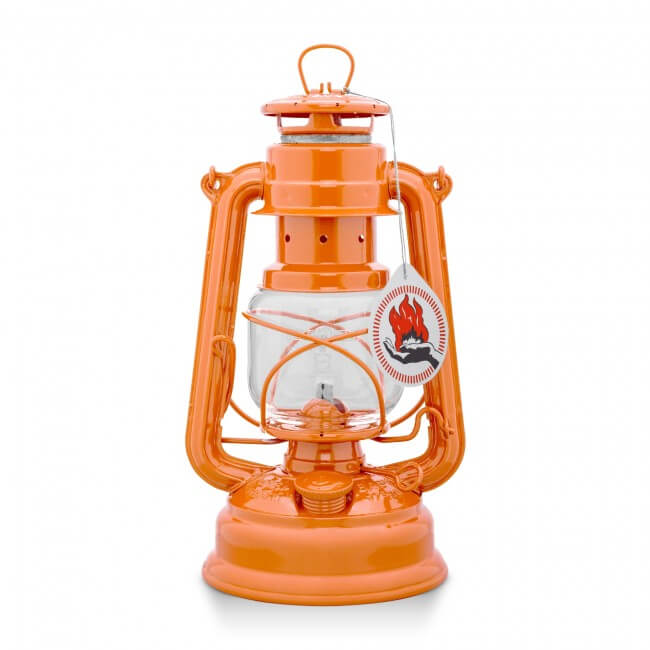 Feuerhand Hurricane Lantern, Pastel Orange