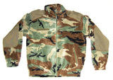 Fleece jacket, Woodland camouflage