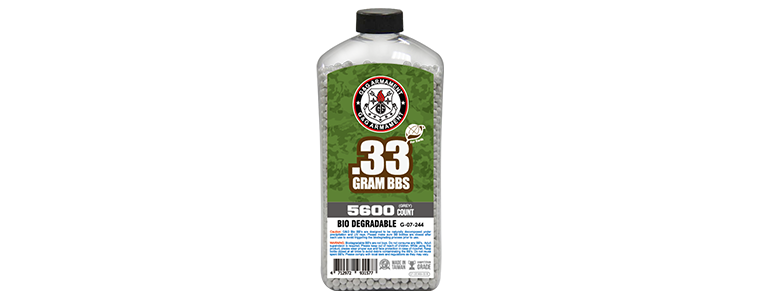 0.33g, Balls BIO G&amp;G, 5600 pcs, Grey