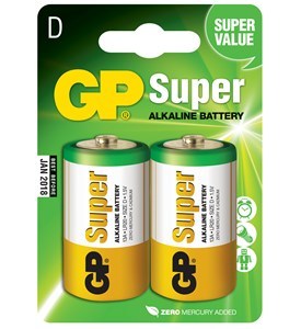 GP Super Alkaline Type D, 2 pcs