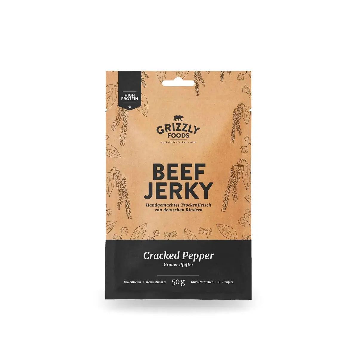 Grizzly Jerky, Cracked Pepper