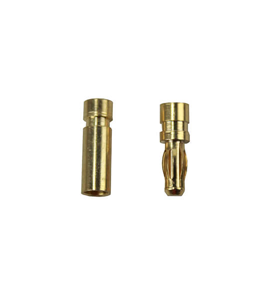 Gold plug 2.5mm, pcs (one male and one female)