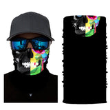 HH Neck Gaiter Digital, Colorful Skull