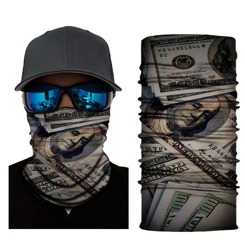 HH Neck Gaiter Digital, 100-Dollars