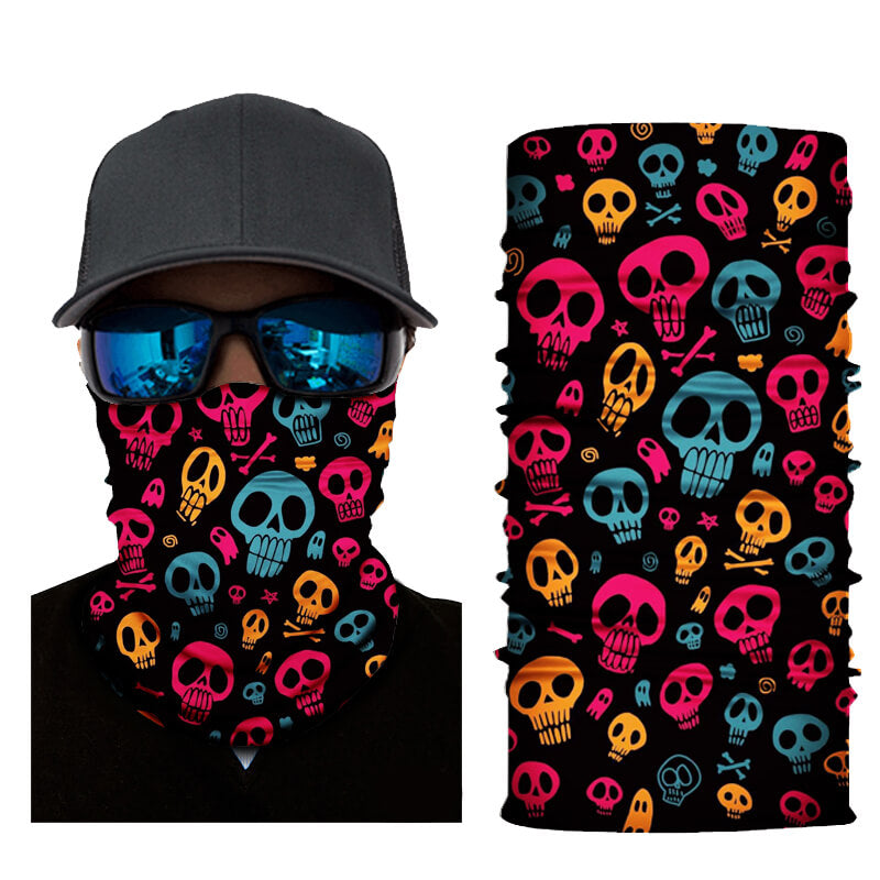 HH Neck Gaiter Digital, Skulls