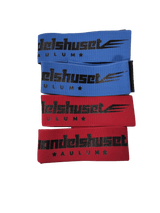 Hold armbånd 4-stk rød blå med velcro til airsoft