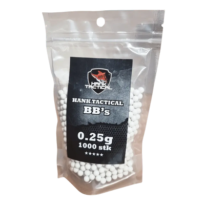 Hank Tactical BB's 0,25g, 1000 stk Hank Tactical