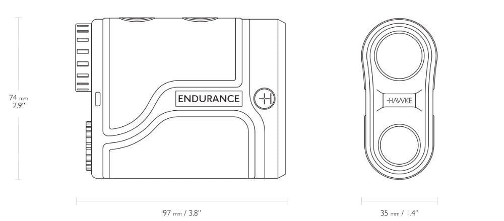 Hawke Endurance Laser Range Finder 6x21, 5-1500m