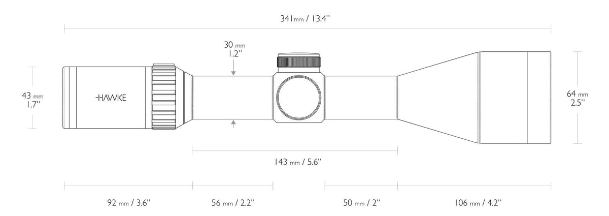 Hawke Vantage 30 WA IR 3-12X56