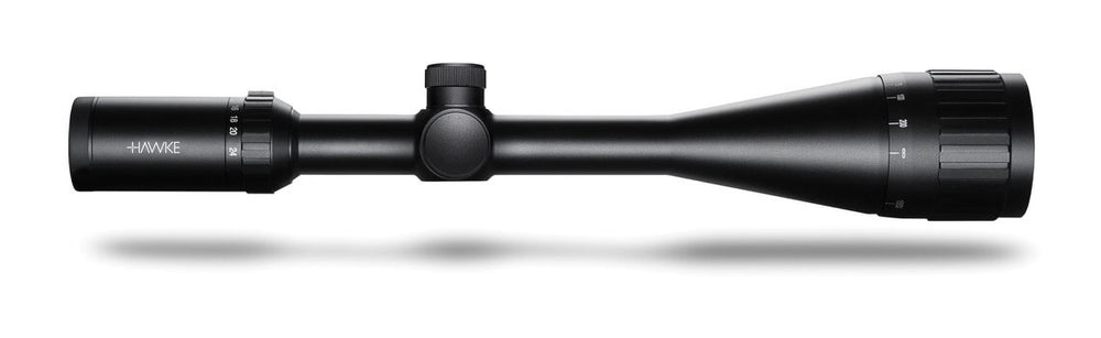 Hawke Vantage IR Kikkert 4-12X50 AO. Sort kikkertsigte på hvid baggrund.
