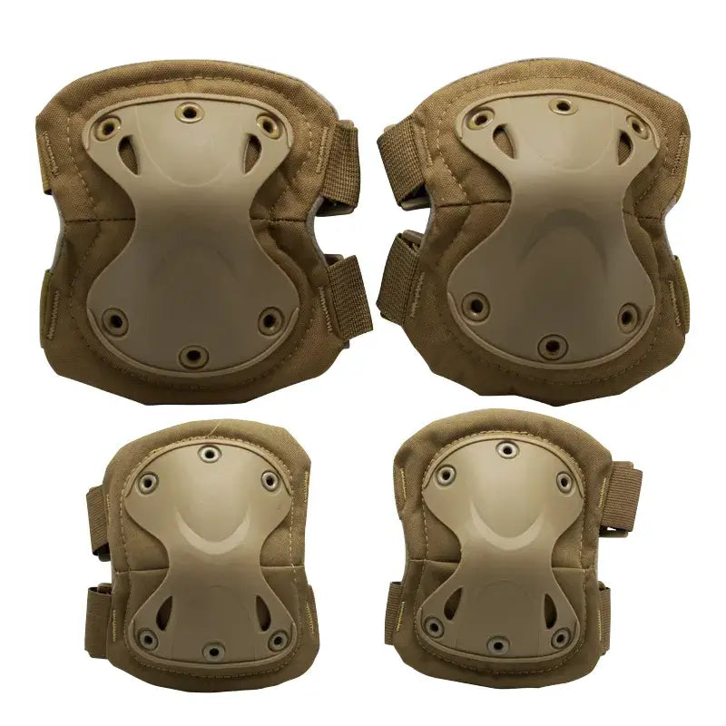 Knee and elbow protectors, Tan