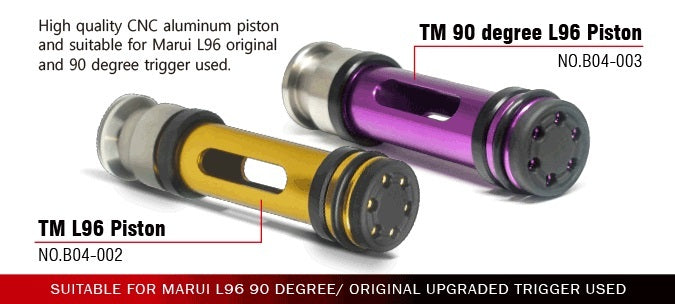 Action Army Piston in aluminium, beveled rear end, Marui L96