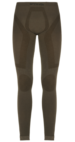 Leggins with Support in Merino Wool, Men's, Military