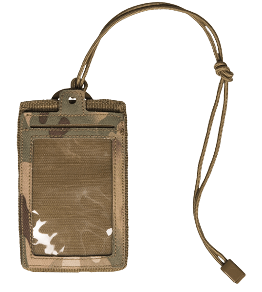 Mil-Tec ID Pocket with Lanyard, Multicam