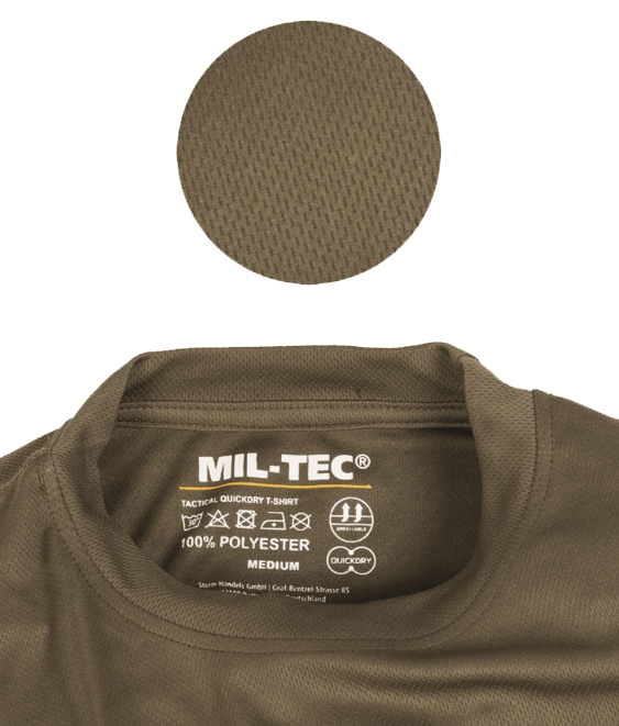 Mil-Tec Quick Dry T-Shirt, Black
