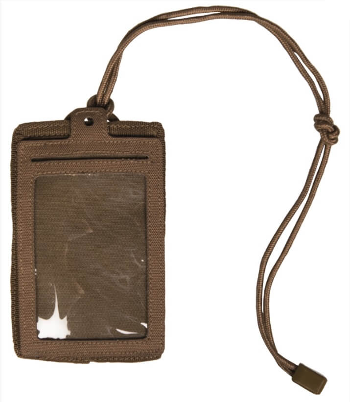 Mil-Tec ID Pocket with Lanyard, Coyote