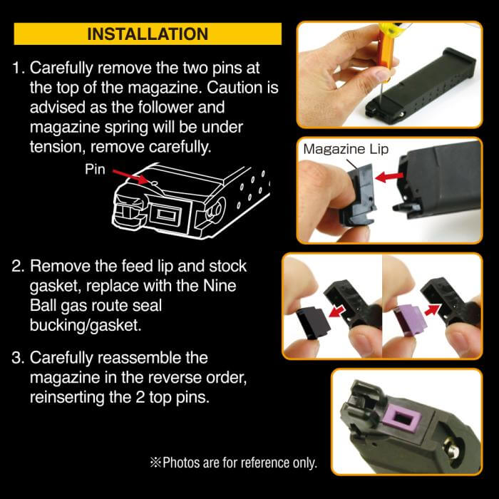Nine Ball gasrouter, Umarex Glock, 2 pcs