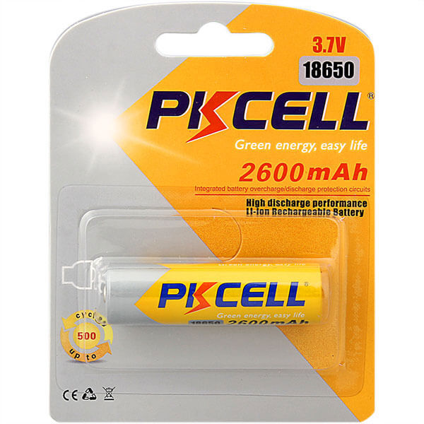 PK Cell 18650 Rechargeable Battery