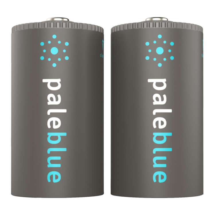 Pale Blue Rechargeable D Batteries