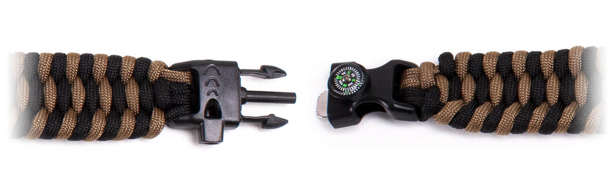 Trilobite Bracelet, Black & Coyote