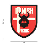 Patch, PVC, Viking with Danish Flag