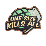 Patch One Size Kills All, Green/Brown