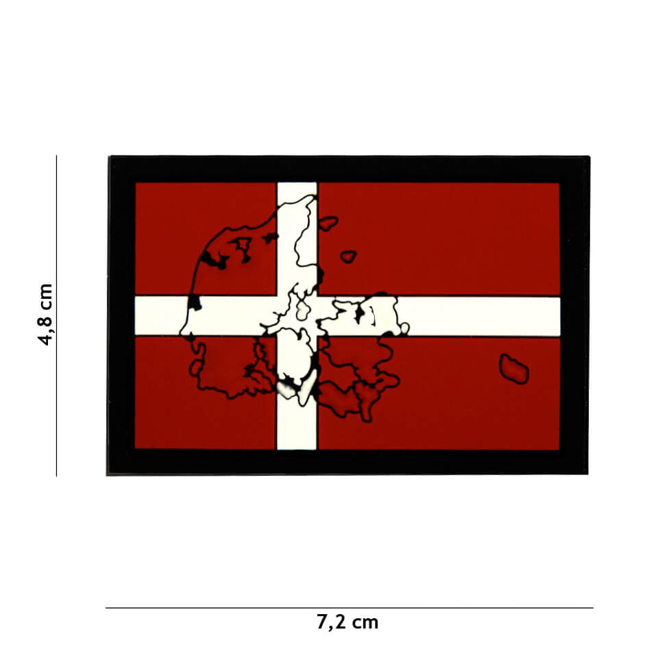Patch, Dannebrog with outline