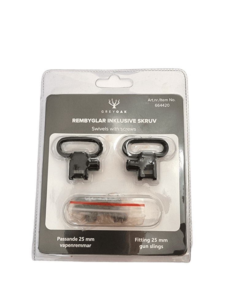 Grey Oak Strap hangers including screws