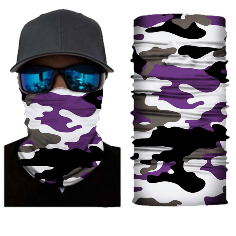 HH Neck Gaiter, Purple Camo