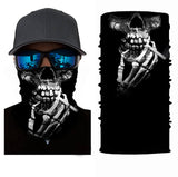 HH Neck Scarf, Smoking Skull