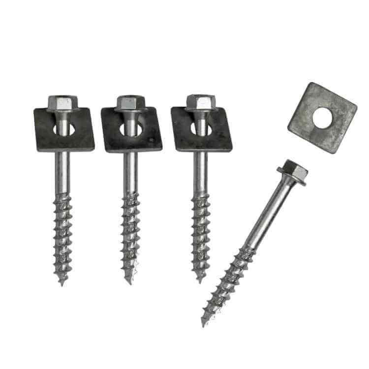 Bolt set for wood, 4 pcs.