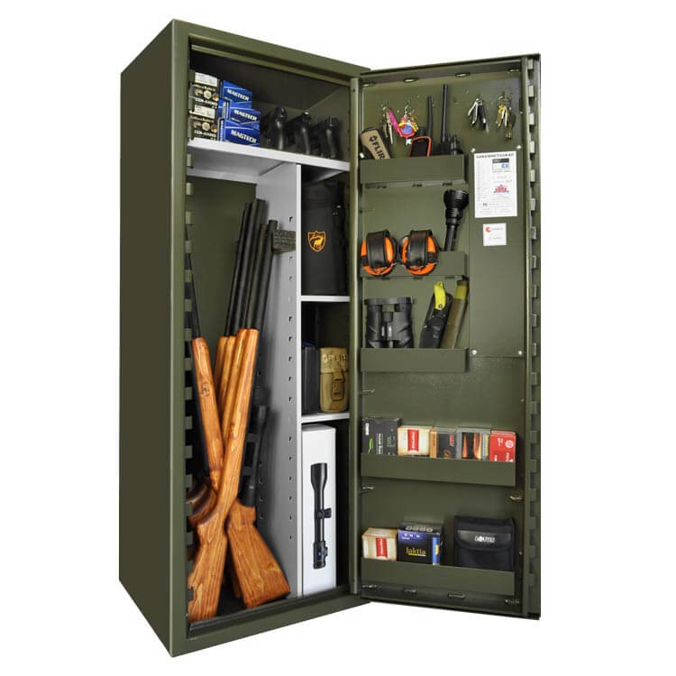 SP88E Colored gun cabinets, Combination lock