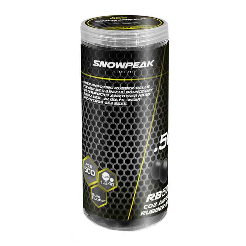 SnowPeak Gummikugler, .50, 500 stk