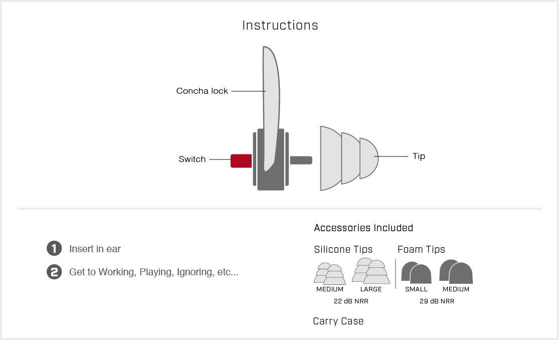 SportEar InEar X-Pro Hearing Protection