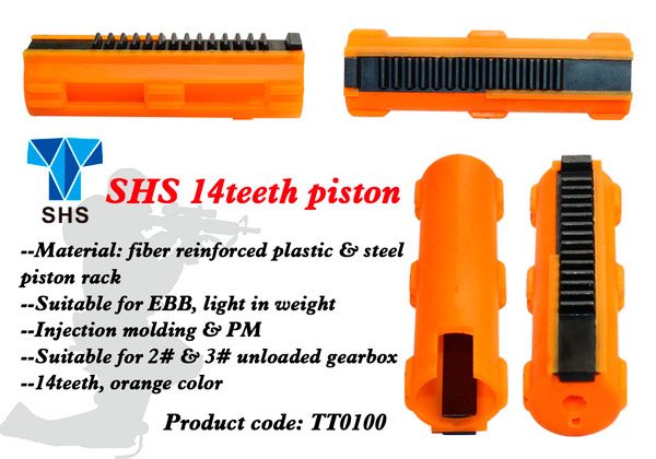 Piston, SHS 14 teeth, for EBB