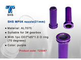 Nozzle, air, MP5K, 21mm, in aluminum with O-ring