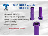 Nozzle, air, SCAR, 28.3mm, in aluminum with O-ring