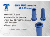 Nozzle, air, MP5, 20.35mm, in aluminum with O-ring