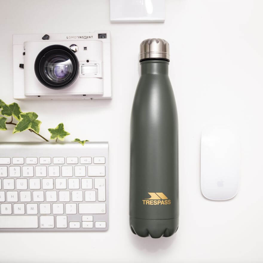 Trespass Caddo Insulated bottle, 500 ml, Olive