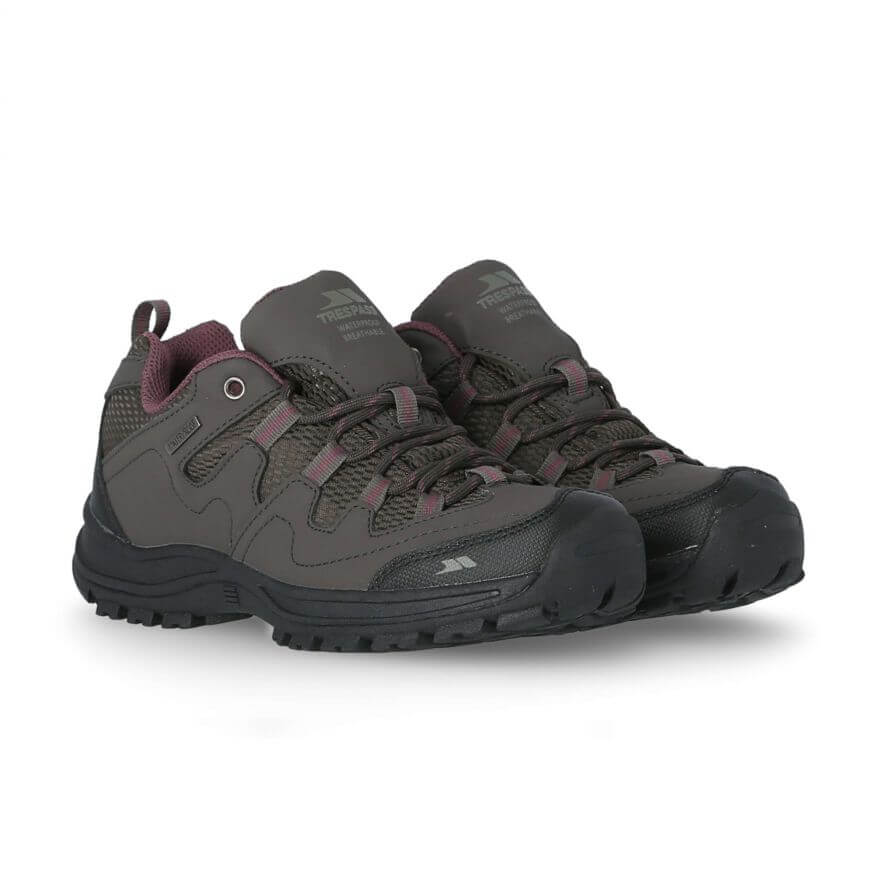 Trespass Mitzi Hiking Shoes, Coffee