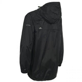 Trespass Qikpac Unisex Waterproof Jacket, Black