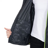 Trespass Qikpac Unisex Waterproof Jacket, Black