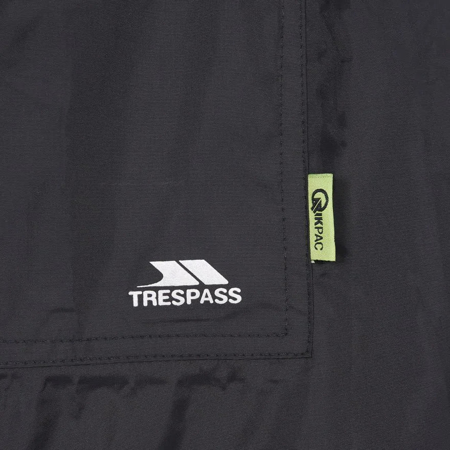 Trespass Qikpac Poncho, Sort